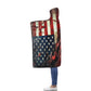 Hoodie blanket American flag 9 56''x80''
