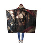 Hoodie blanket American flag 8 56''x80''