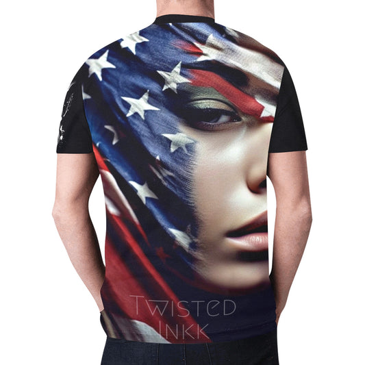 American flag shirt 45 T45)