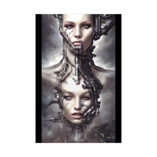 Poster ART  Prints 24x36 Robot women 25