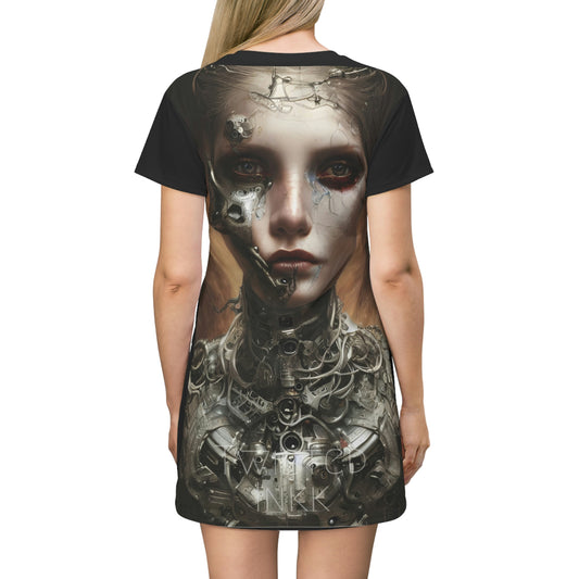 All Over Print T-Shirt Dress robot 43