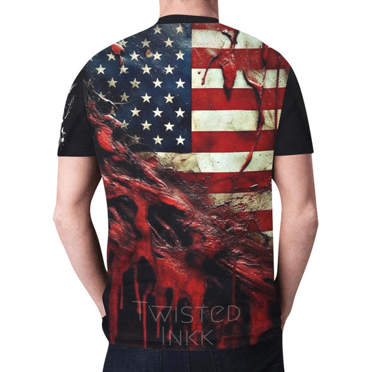 American flag shirt 53 T45)