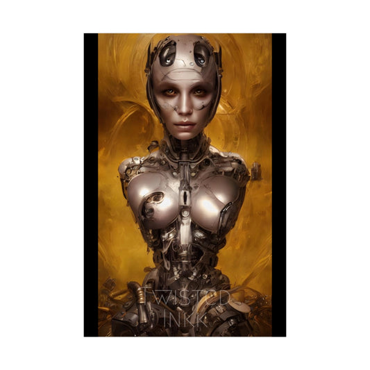 Poster ART  Prints 24x36 Robot women 15