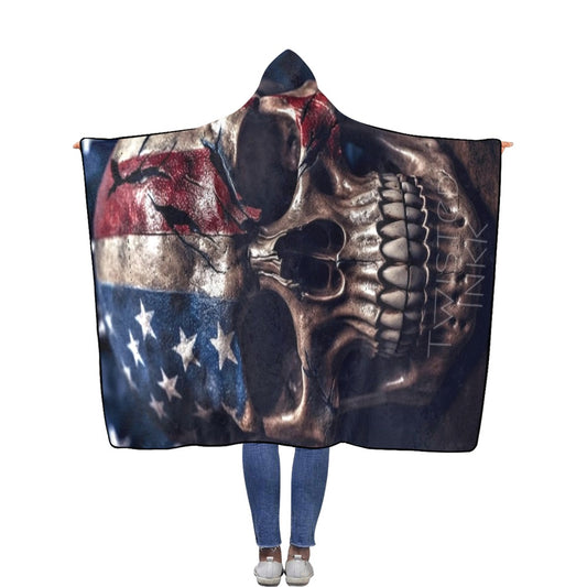 Hoodie blanket American flag 6 56''x80''