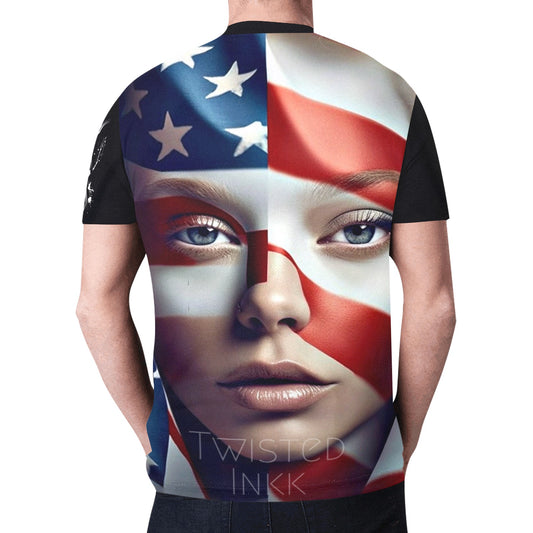 American flag shirt 42 T45)